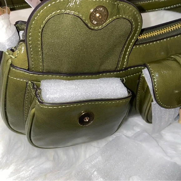 Coach leather purse Ashton Bag New olive color - Picture 6 of 14
